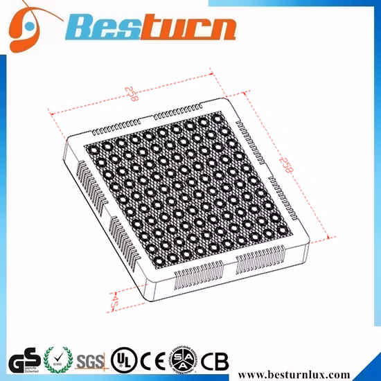 Sistema di agricoltura verticale idroponico a spettro completo serie 10 Barre di fioritura a spettro completo LED coltiva la luce per piante mediche infestanti da interni